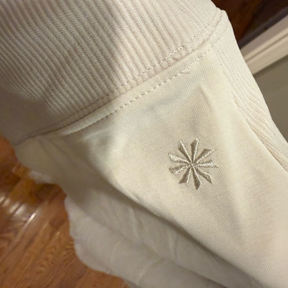 NWT Athleta Off-White Hooded Sweatshirt - Picture 3 of 3